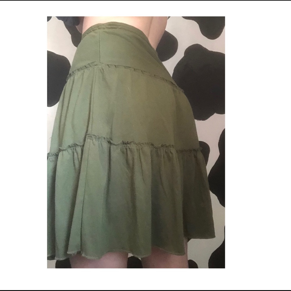 green skirt